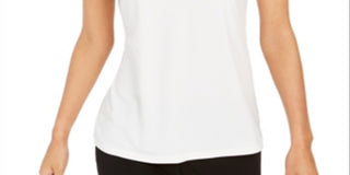 Charter Club Women's Crepe Tank Top White Size Small