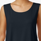 JM Collection Women's Scoop Neck Tank Top Blue Size Small