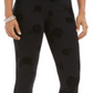 Style & CoWomen's Floral Flocked Ponte Knit Leggings Black Size X-Small
