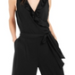 Alfani Women's Ruffled Jumpsuit Black Size XS