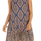 Style & CoWomen's Sleeveless Printed Swing Dress Blue Size Small