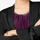 Alfani Women's Tie Sleeve Cardigan Black Size Petite Small