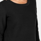 Karen Scott Women's 3/4 Sleeve Sweater Black Size Large