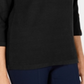 Karen Scott Women's 3/4 Sleeve Sweater Black Size Large