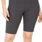 Style & CoWomen's Yoga Bike Shorts Grey Size X-Large