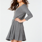 Style & CoWomen's Swing Dress Gray Size P