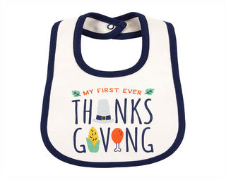 Carter's Unisex Bibs 'Thanksgiving' Bib White Size Regular