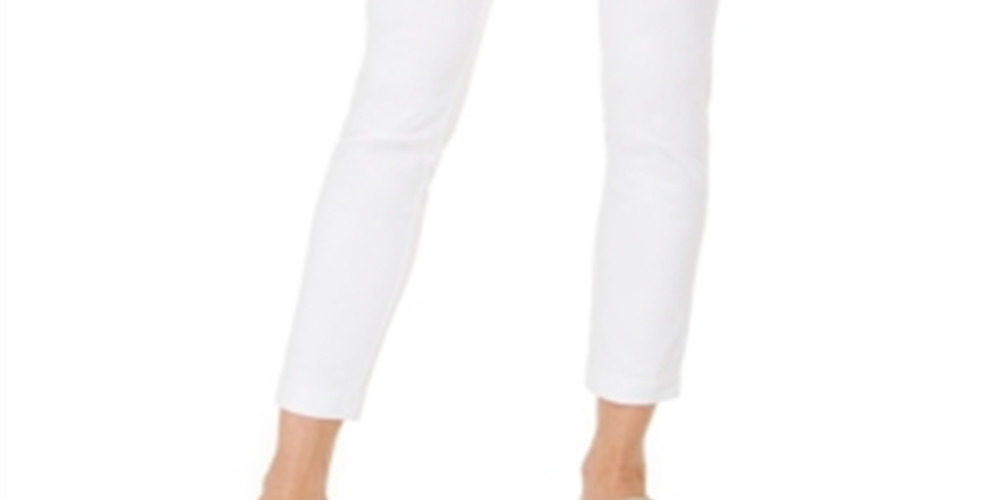 Charter Club Women's Chelsea Twill Tummy Control Cropped Pants White Size 12
