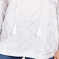 Charter Club Women's Foil Print Linen Top White Size Small