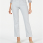 Style & Co Women's Tummy Control Straight Leg Jeans Gray Size10