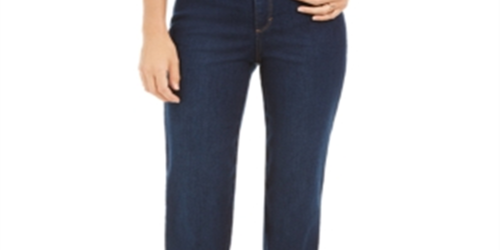 Style & Co Women's High Rise Straight Leg Jeans Blue Size 6