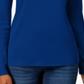 Charter Club Women's Pima Cotton Long Sleeve Top Blue Size Large