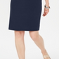 Karen Scott Women's Studded 3/4 Sleeve Boat Neck Above the Knee Shift Dress Blue Size X-Small