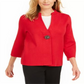 JM Collection Women's Holiday Party Brooch Cardigan Red Size Medium