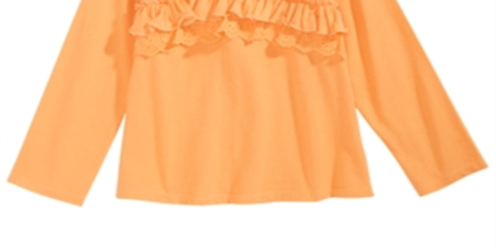 First Impressions Baby Girl's Cotton Ruffled T-Shirt Yellow Size 24MOS