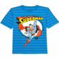 Dc Comics Big Boy's Superman Son of Krypton Stripe T-Shirt Blue Size Medium