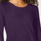Karen Scott Women's Patchwork Stitch Pullover Sweater Purple Size Medium