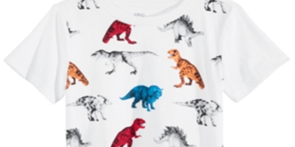 Epic Threads Toddler Boy's Dino T-Shirt White Size 2T