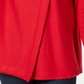 JM Collection Women's Faux Wrap Cowl Neck Sweater Red Size XX-Large