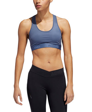 Adidas Women's ClimaCool Compression Support Sports Bra Blue Size XX-Large