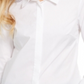 Calvin Klein Women's Fit Slim Fit Long Sleeve Button up Blouse White Size Medium