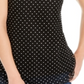INC International Concepts Women's Rhinestone Sleeveless V Neck Sweater Black Size Medium