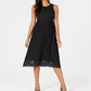 Alfani Women's Lace Sleeveless Jewel Neck MIDI Sheath Dress Black Size 12