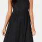Alfani Women's Lace Sleeveless Jewel Neck MIDI Sheath Dress Black Size 12