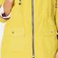 Charter Club Women's Reversible Striped Anorak Yellow Size Large