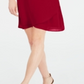 JM Collection Women's Tie Sleeve Necklace Dress Red Size Petite S