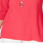 JM Collection Women's Textured Necklace Top Pink Size Petite S