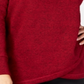 Ideology Women's Plus Cowl Neck Pullover Red Size 2X