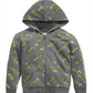 Epic Threads Toddler Boy's Dinosaur Print Zip up Hoodie Gray Size 3