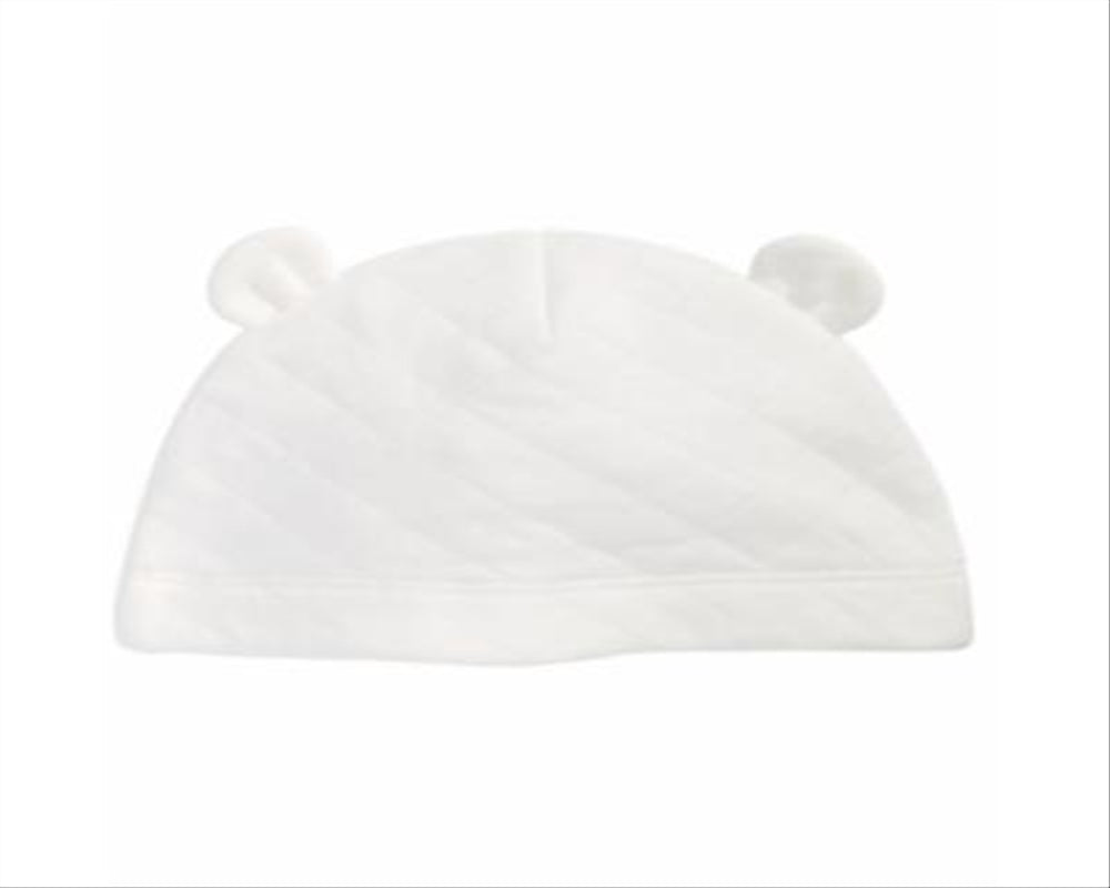 First Impressions Baby Boy's Quilted Hat White Size 0-6 MOS