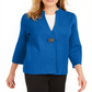 JM Collection Women's Holiday Party Brooch Cardigan Blue Size Small