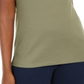 Karen Scott Women's Triple-Ring Cutout Top Green Size Medium