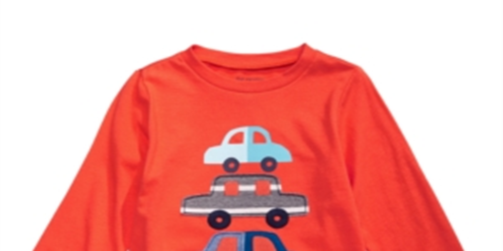 First Impressions Baby Boy's Cotton Cars T-Shirt Orange Size 3-6MOS