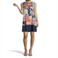 John Paul Richard Women's Floral Print Shift Dress Blue Size X-Large