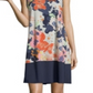 John Paul Richard Women's Floral Print Shift Dress Blue Size X-Large