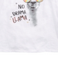 Epic Threads Big Girl's No Drama Llama T-Shirts White Size Small