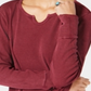 Style & Co Women's Cotton Thermal Top Cherry  Size PP