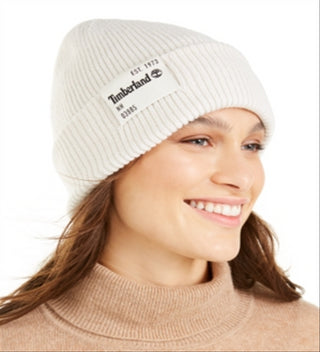 Timberland Women's Classic Tall Recycled Beanie White One Size