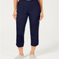 Style & Co Women's Pull on Utility Capris Blue Size Medium