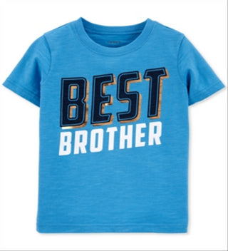 Carter's Toddler Boy's Crew Neck Short Sleeve Graphic T-Shirt Blue Size 3T