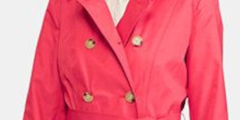 Ralph Lauren Women's Belted Trench Coat Red Size Large