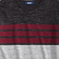 Univibe Big Boy's Valle Colorblocked Stripe V Neck T-Shirt Black Size X-Large