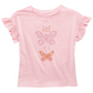 Epic Threads Big Girl's Butterfly Print T-Shirt Pink Size Medium