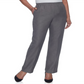 Alfred Dunner Women's Classics Pull on Straight Leg Pants Gray Size 10