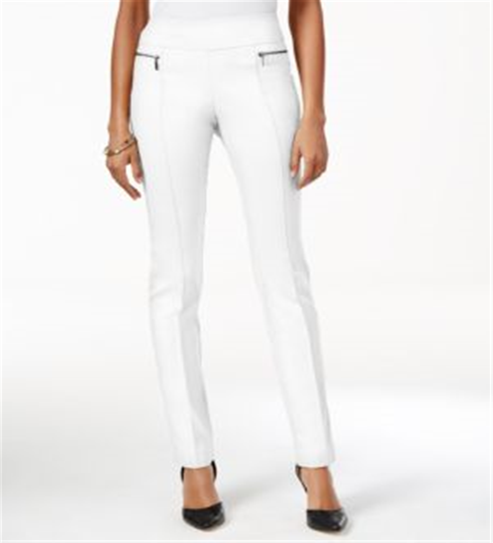 Style & Co Women's Pull on Skinny Pants White Size M