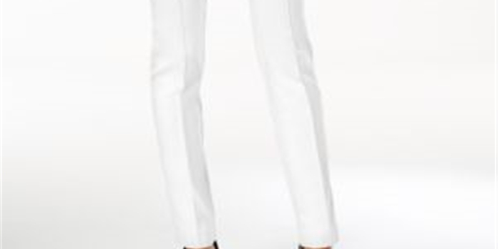 Style & Co Women's Pull on Skinny Pants White Size M
